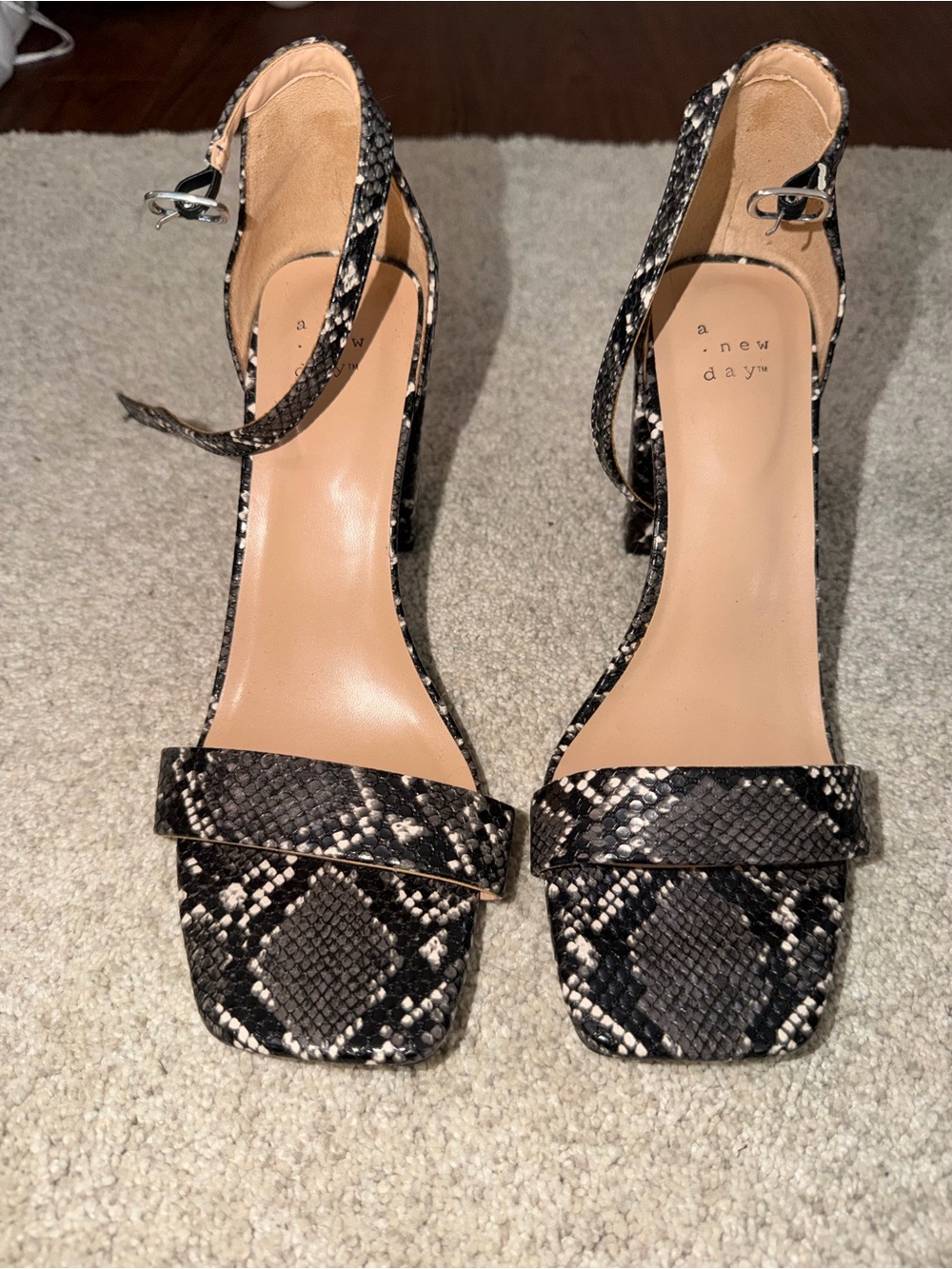 A New Day* snake print heels